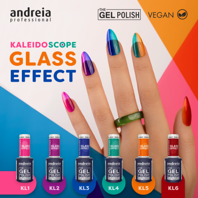 Andreia The Gel Polish - Kaleidoscope Glass Effect Collection Andreia The Gel Polish - Kaleidoscope Glass Effect Collection