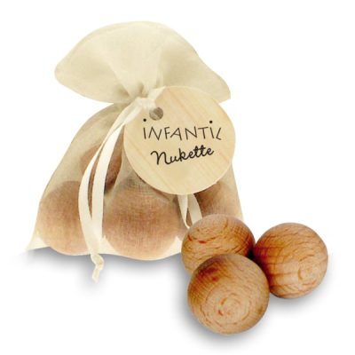 Saco Bolas de Madeira Perfumadas, Infantil Kukette
