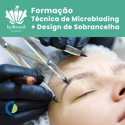 Formação de Microblading Fios Realistas + Design de Sobrancelha