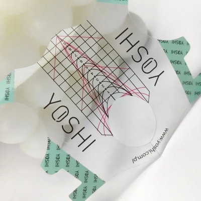 Yoshi - Moldes Extensão De Unhas Transparente - 100 Und