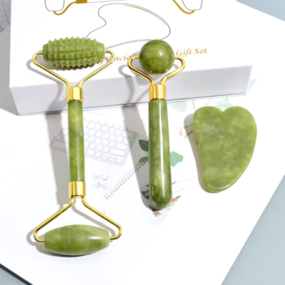 Kit de Massagem Facial Jade