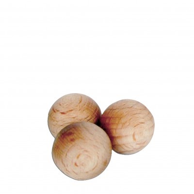 Bola de Madeira Perfumada Individual, Flor Branca