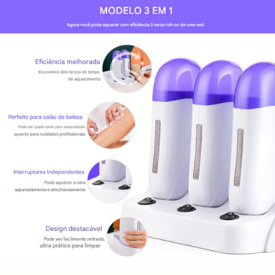 Base Depilatória Roll On Tripla