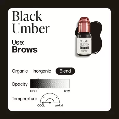 Pigmento Microblading Perma Blend Luxe 15ml - Black Umber