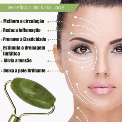 Rolo de Massagem Facial Jade