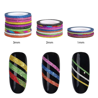 Fita Foil Glitter - Pack 3 unidades