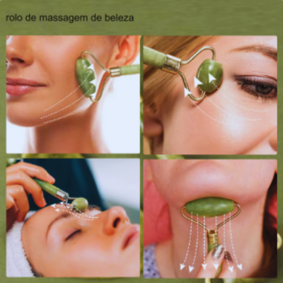 Rolo de Massagem Facial Jade