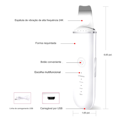 Espátula de Peeling Ultrassónico