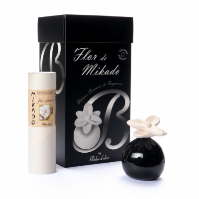 Mikado Cerâmico Orquídea - Flor Branca