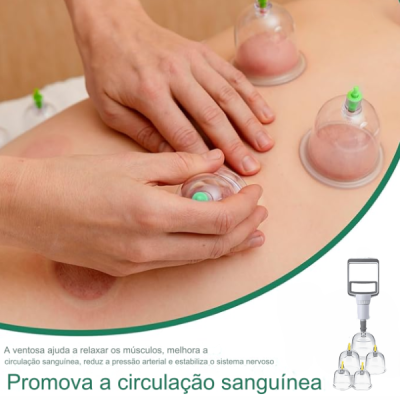 Kit Ventosaterapia 24 Ventosas + Maleta