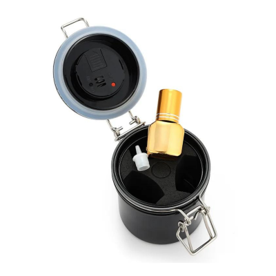 Recipiente Armazenamento Cola de Pestanas com Medidor Humidade