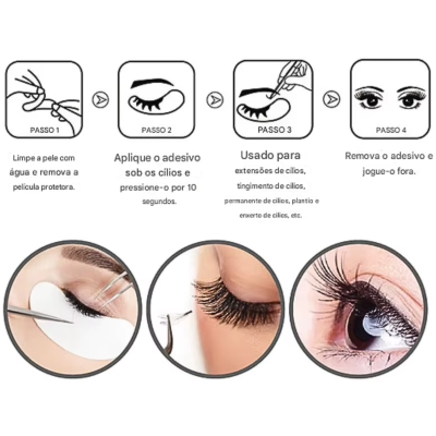 Pads/ Patches para Extensão Pestanas