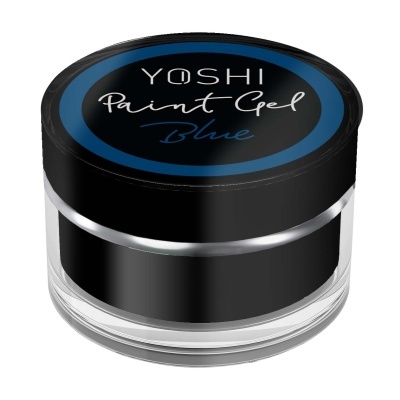 Frasco de gel de pintura YOSHI Paint Gel Blue preto com azul