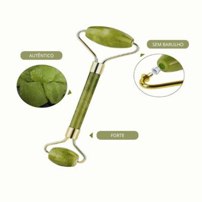 Rolo de Massagem Facial Jade