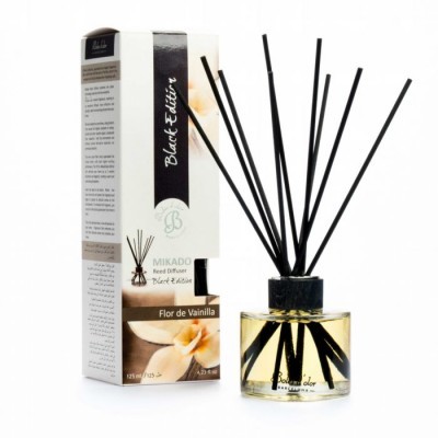 Mikado Black Edition, Flor de Baunilha - 125ml