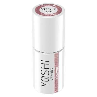 Frasco branco de verniz de unhas YOSHI UV HYBRID cor Stillmine