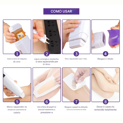 Base Depilatória Roll On Tripla