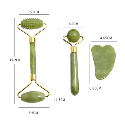 Kit de Massagem Facial Jade