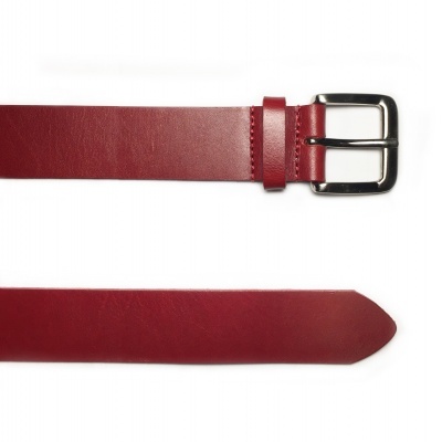 CINTO DE COURO VERMELHO 40MM HOMEM