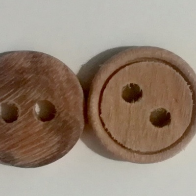 Botão de Madeira -10 mm Pack 12
