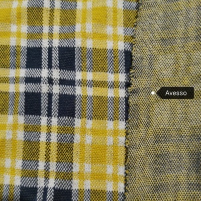 Malha Jacquard Xadrez AMARELO
