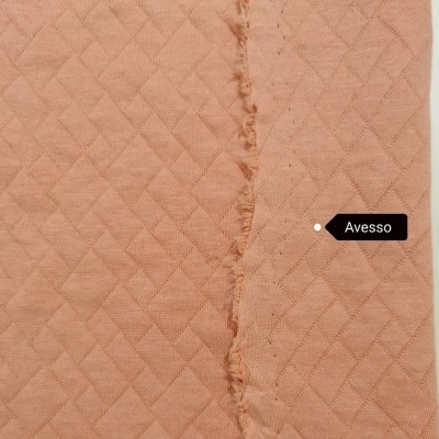 Malha Jersey Jacquard ORG Dupla Face ROSE SOFT