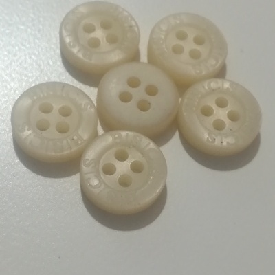 Botão Branco Mate - 12 mm Pack 12