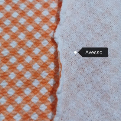 Malha Jacquard Xadrez LARANJA