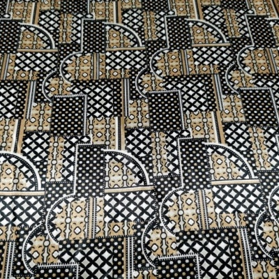 Tecido Cetim ABSTRATO BROWN