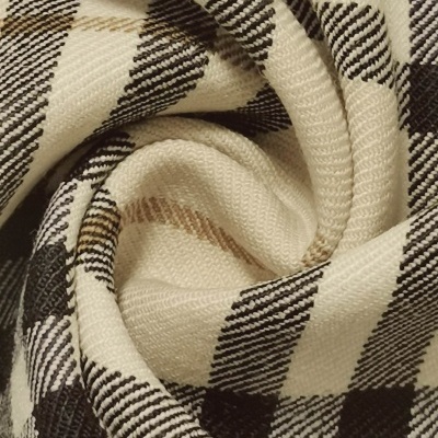 Tecido Sarja Xadrez BURBERRY BEGE