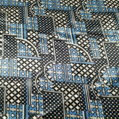 Tecido Cetim ABSTRATO BLUE