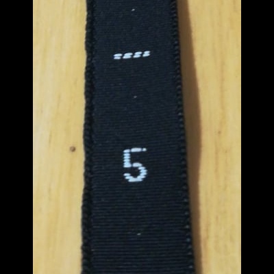 Etiqueta de Tamanhos "NÚMEROS CRIANÇA" PRETO