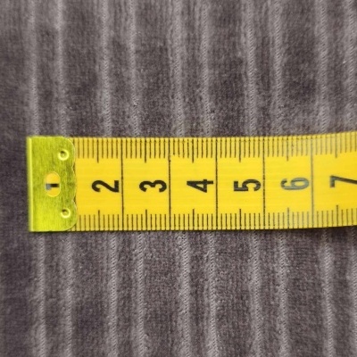 Malha Peluche (tipo veludo) Jaquard CINZA