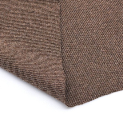 Malha canelada/rib MARRON MESCLA