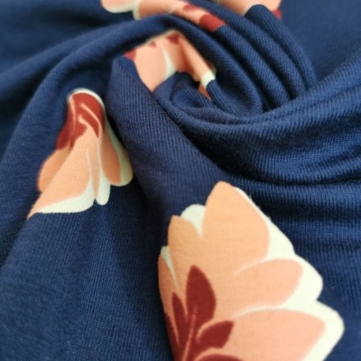 Malha jersey c/ elastano FLOWER