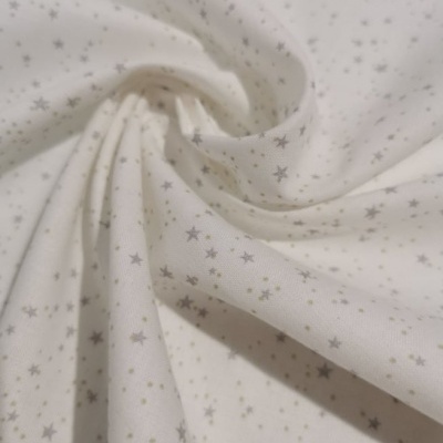 Tecido Popeline GREY STARS
