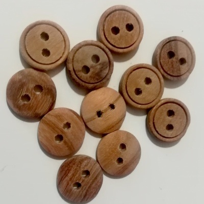 Botão de Madeira -10 mm Pack 12