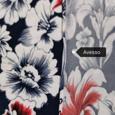 Malha Jersey Poliamida c/ Elastano MARINHO FLORAL