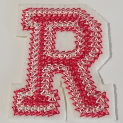 Aplicação Termo-adesiva Letra R