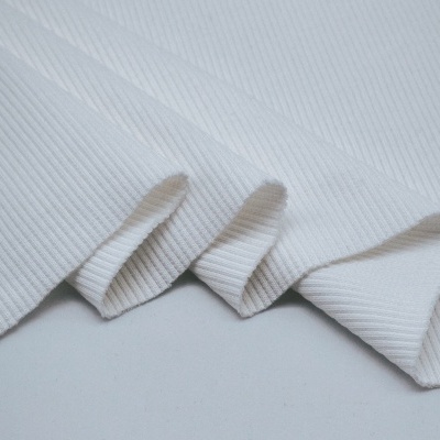 Malha canelada/rib BRANCO