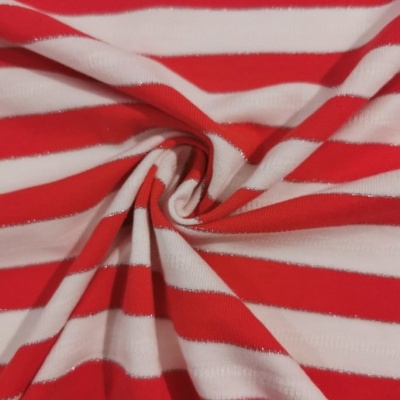 Malha Jersey Jacquard c/ Elastano RED OFF