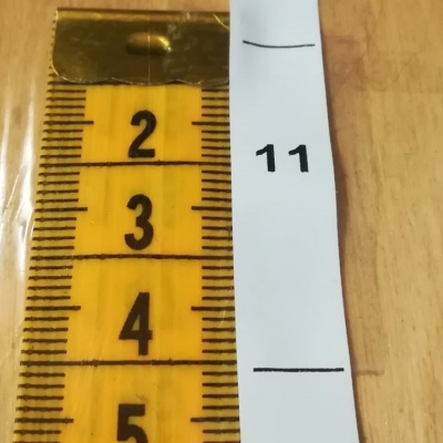 Etiqueta de Tamanhos "NÚMEROS CRIANÇA" BRANCO