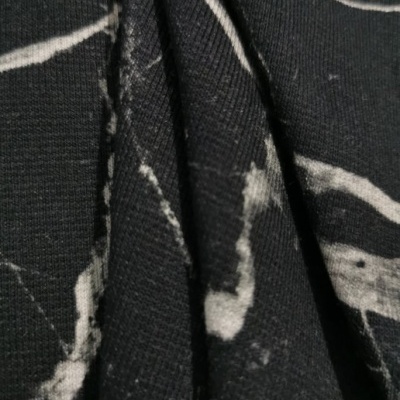 Malha Canelada / Rib BLACK RAYS - OFF WH!!!