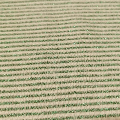 Malha Jersey Riscas c/ Lurex LIGHT VERD