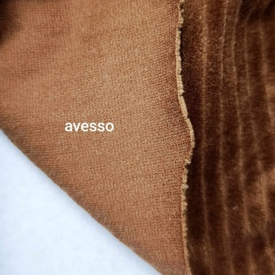 Malha Peluche (tipo veludo) Jacquard c/elastano RUST