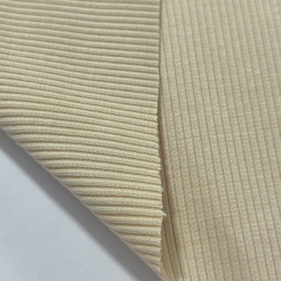 Malha canelada/rib BEGE