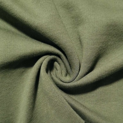 Felpa Italiana c/carda e elastano ARMY GREEN