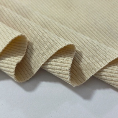 Malha canelada/rib BEGE