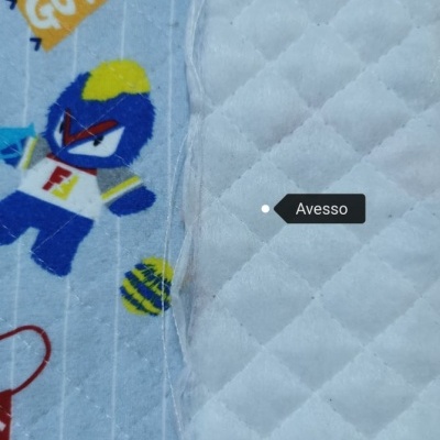 Tecido Algodão Acolchoado BLUE FENDI