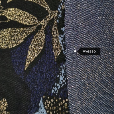 Malha Jacquard Interlock BRILHO FOLHAS